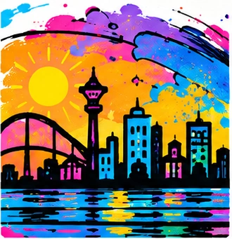 Ilustración territorial original de Radio Conecta Mujer