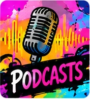 Identidad gráfica de la sección de podcasts de Radio Conecta Mujer
